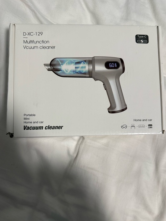 Other - Portable Mini Vacuum Cleaner - Silver/Black